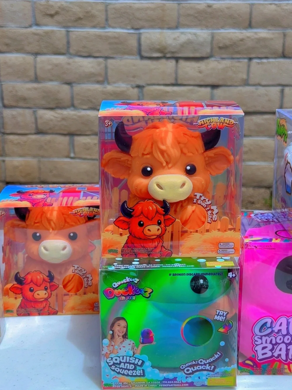 Squishmallows Orange Highland Cow Plush with Black Horns